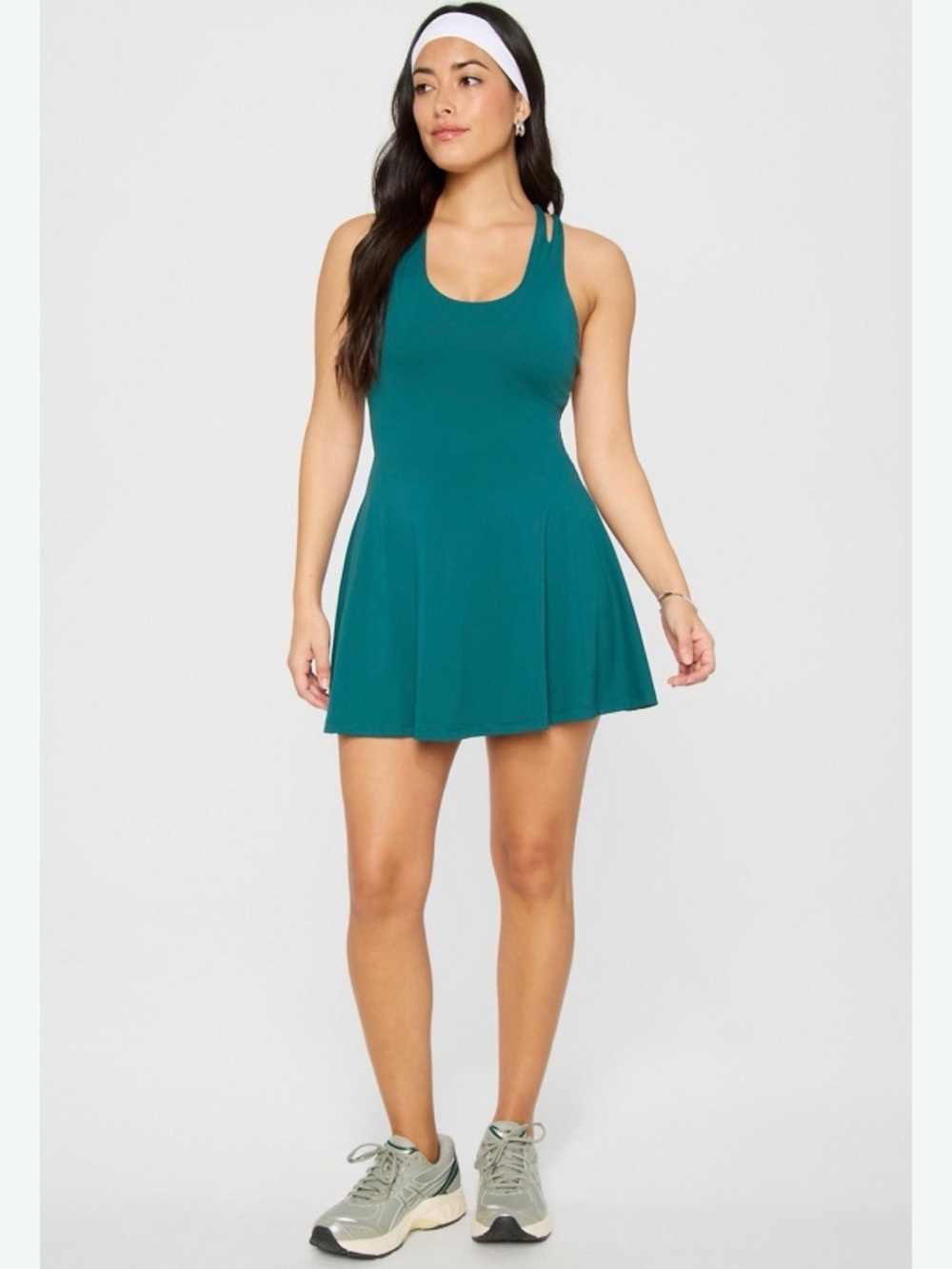 Fabletics Teal Athletic Boost Performance Dress Ultra Mini